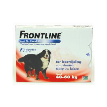 Frontline Spot On Dog XL (40-60KG) 3+1 Pipetten